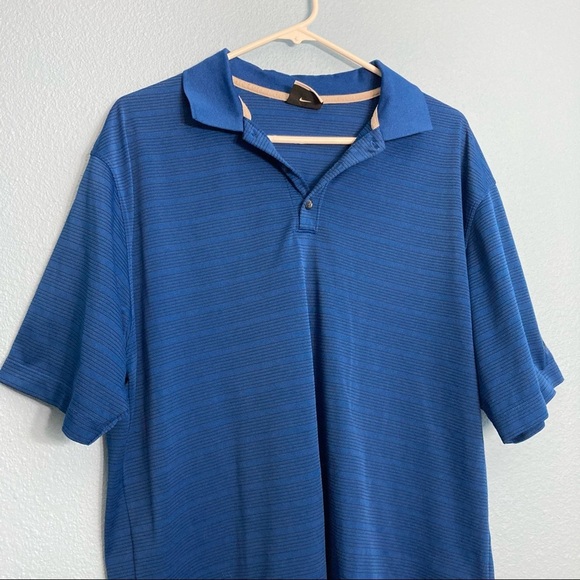 Nike Golf Polo Tee - Blue - Large - Long Torso - Picture 5 of 9